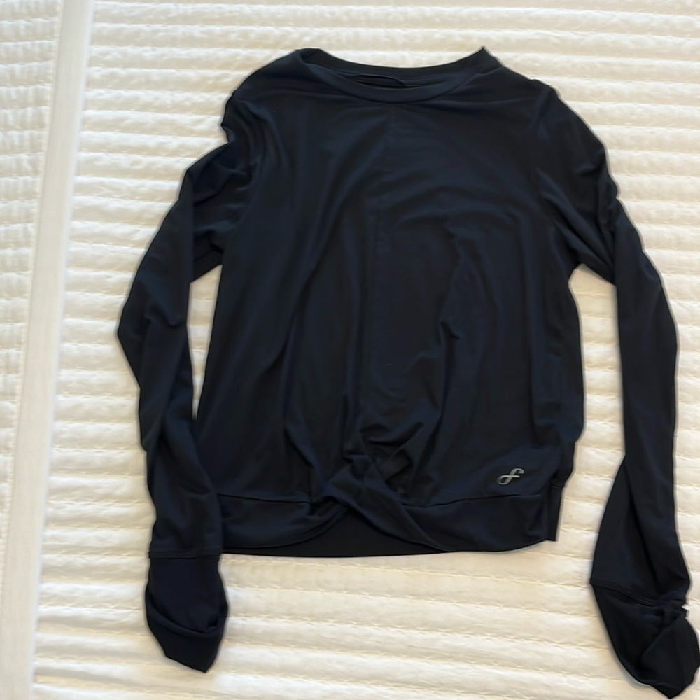 Black freely brand activewear shirt